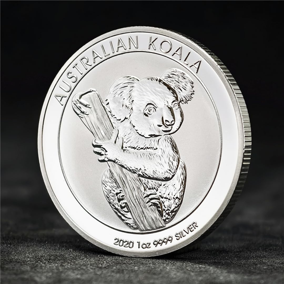 MINHBDER Commemorative Coins Australian Koala 2020 1Oz Silver Souvenir Coin Elizabeth II Australia Challenge Coin Collectible