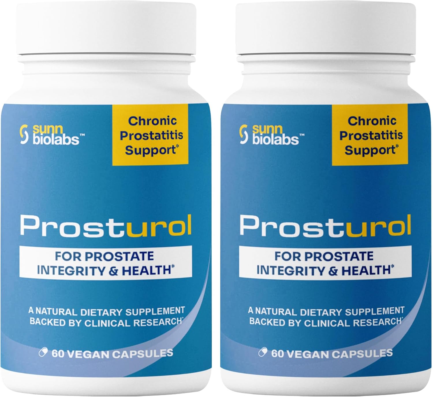 Prosturol | Prostatitis Treatment | CPPS | Extra Strength Discomfort Relief & Prostate Supplement for Men with Quercetin, Saw Palmetto, Enzymes, for Pelvic Health - 60 Capsules
