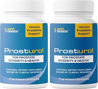 Prosturol | Prostatitis Treatment | CPPS -Prosturol Extra Strength Discomfort Relief & Prostate Supplement for Men with Quercetin, Saw Palmetto, Enzymes, for Pelvic Health - 160 Capsules (2)