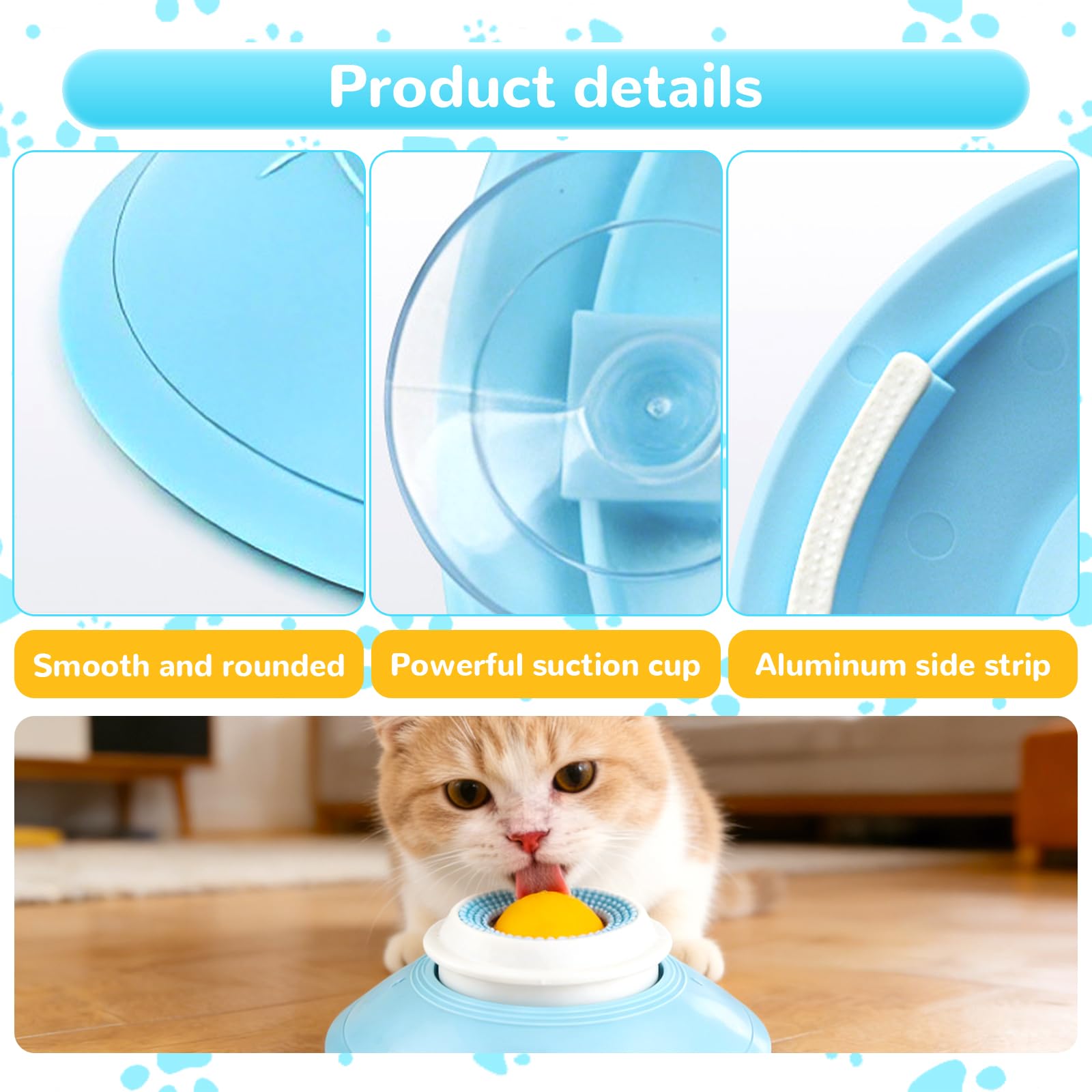 Dog Lick Bowl, Dog Lick Sphere, Dog & Cat Licking Bowl Slow Feeder Toy, Dog Cat Licks Toys for Liquid Food, Eating and Getting Used to The Box — view 6