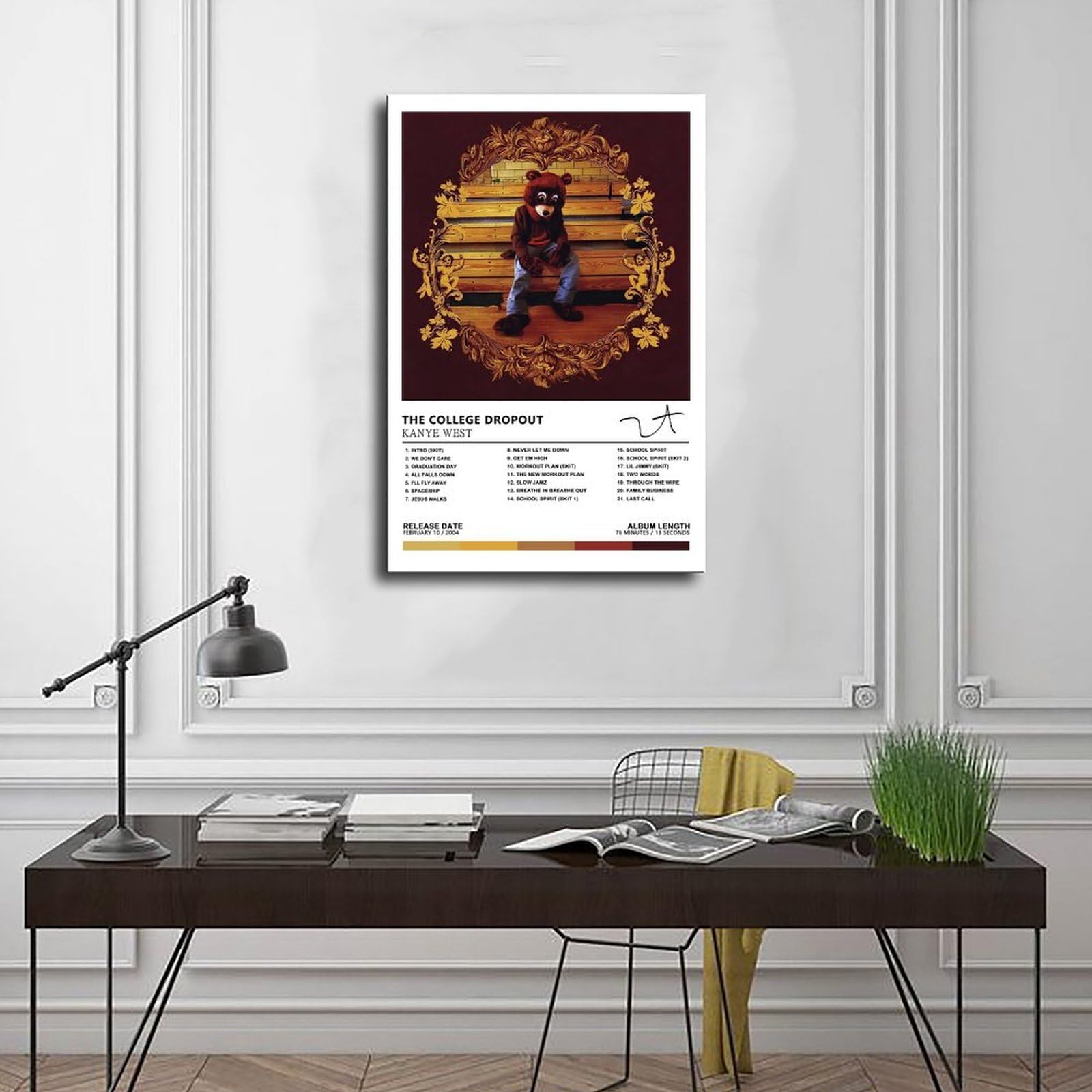 Kanye West College Dropout Poster - 12x18 Inch Music Album Art Wall Decor For Bedroom