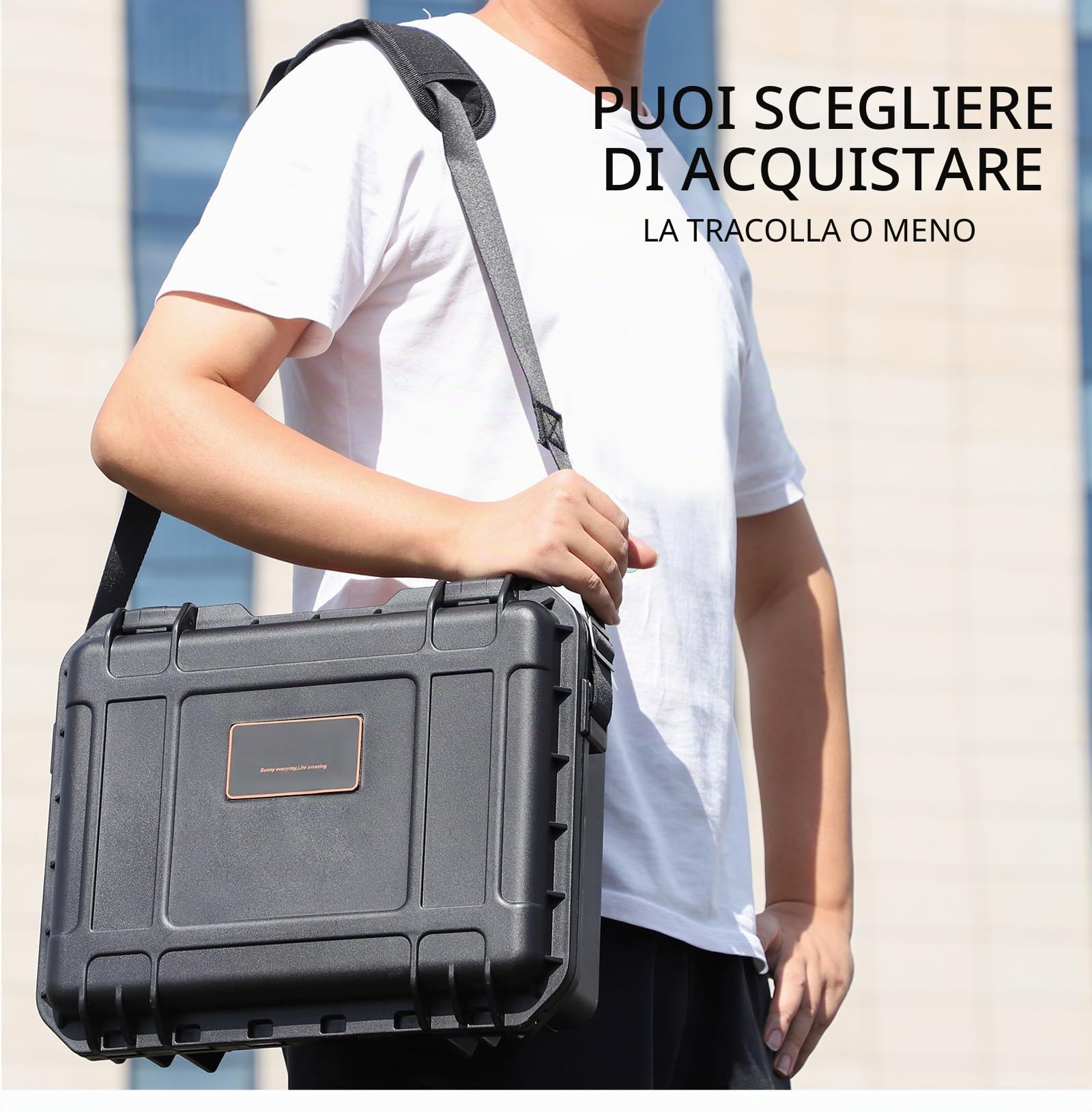 Valigia portatile per DJI NEO Motion Fly More Combo custodia rigida impermeabile per Goggles N3 borsa per il trasporto droni accessori, Valigia+spallacci