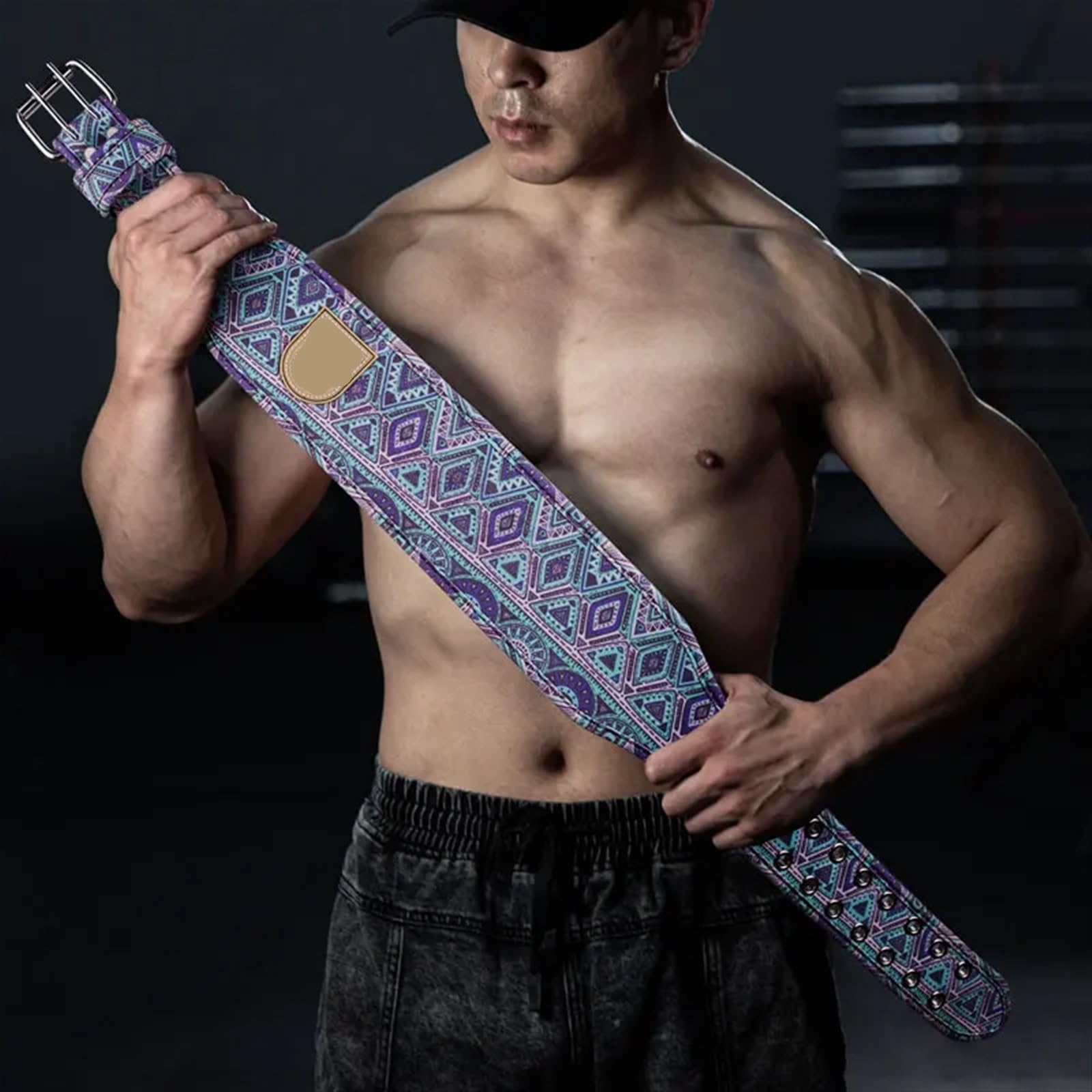 Canvas Gewichthebergürtel Gym Gürtel Fitness Bodybuilding Taillentrainer Krafttraining Rückenstütze