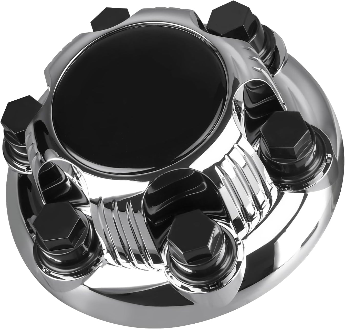 4Pack 6 Lugs Hub Center Cap 7-1/4" Compatible with Chevy Silverado 1500 2005-2013 Tahoe Avalanche Suburban 1500 2007-2013 Replace 15067580 15067578 15067579