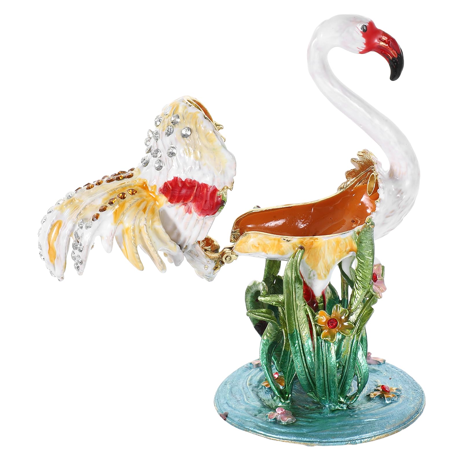 Boîte à bijoux flamant rose pour ne plus perdre vos bagues et boucles d'oreilles