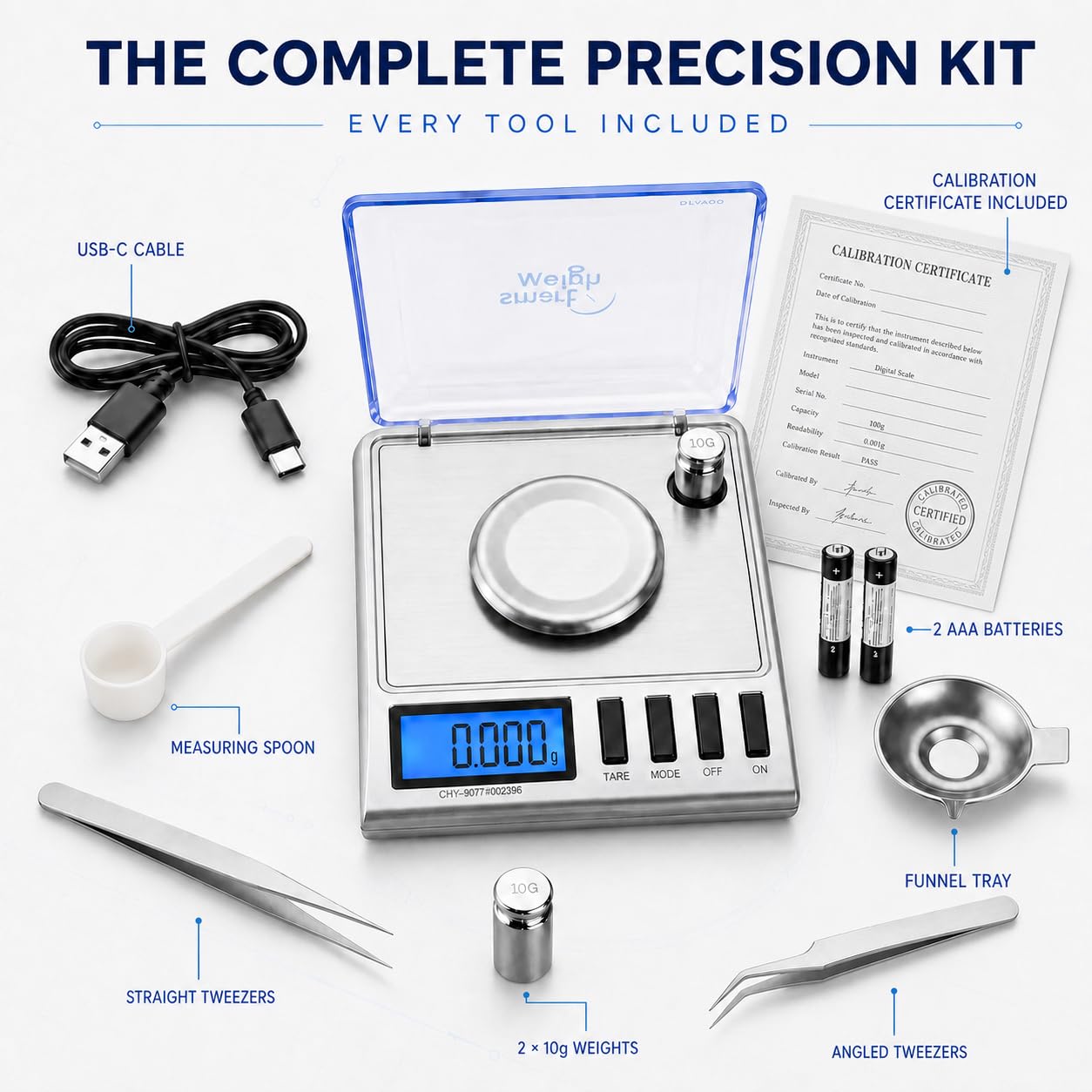Smart Weigh GEM20 Milligram Scale - Precision Measurement -2