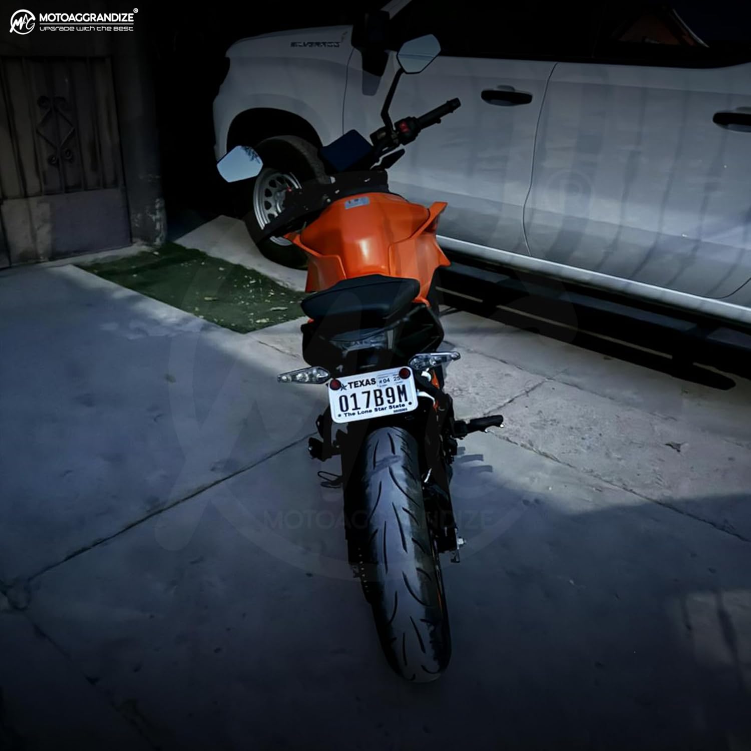 Compact Tail Tidy | License Plate Holder for Duke 250 | 390 | Colour: Black [Generation 3 only]
