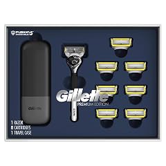 Gillette ProGlide Shield Premium Edition Razors for Men 1 Gillette Razor 8 ProShield Razor Blade Refills 1 Travel