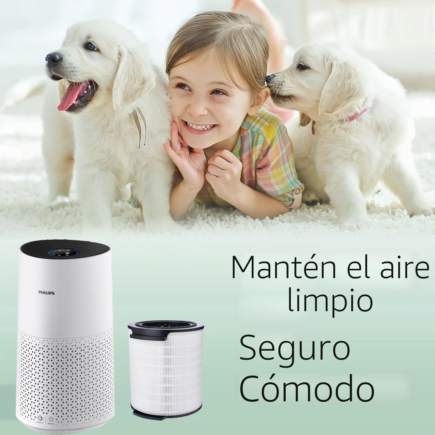 FY1700/30 filtro HEPA H13 3 en 1 con carbón activado compatible con Philips Serie 1000i AC1711/90, AC1715/30, AC1715/41 y AC1715/70 – elimina polvo, polen y alérgenos