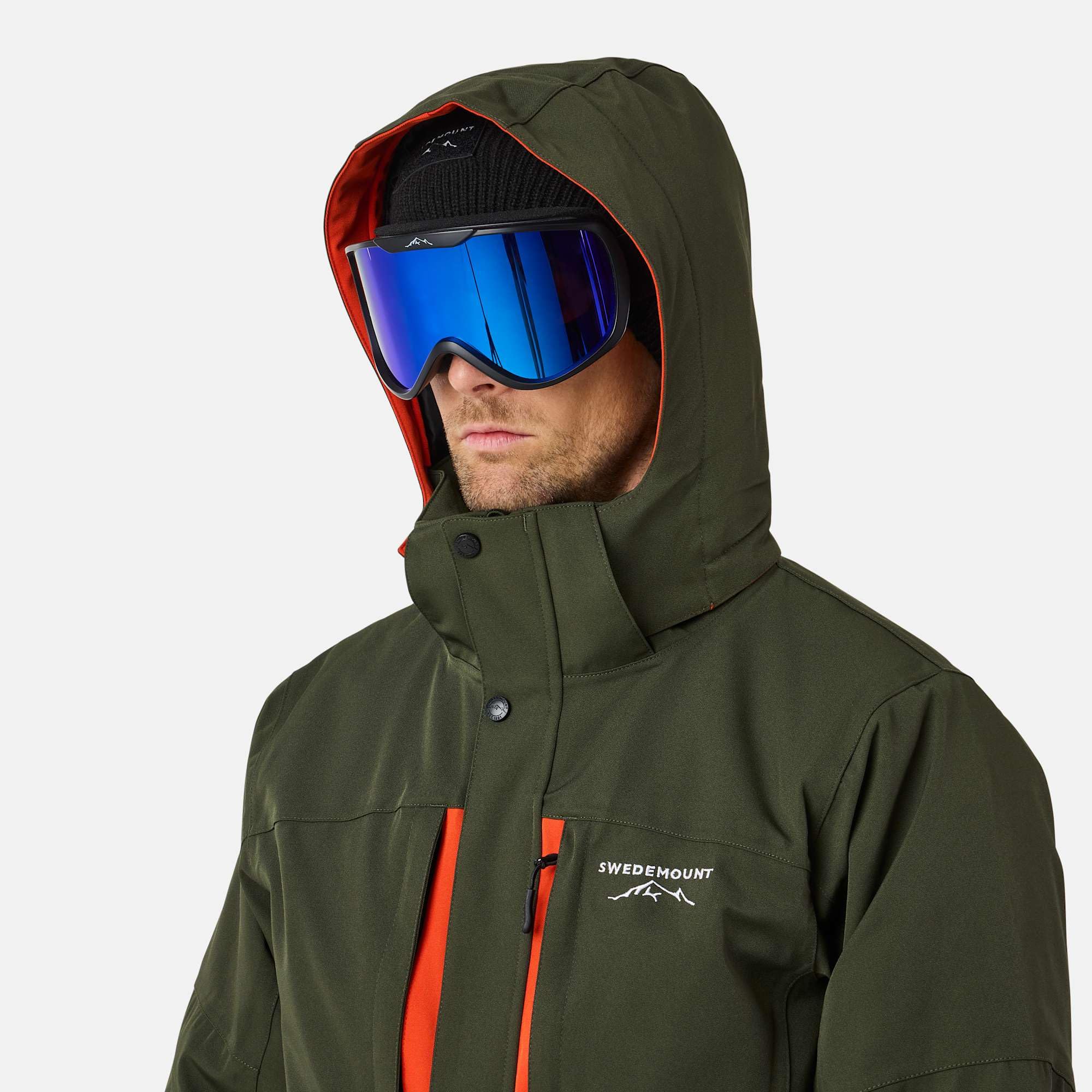 Swedemount St Anton Combinaison de Ski pour Homme Imperméable 8000mm avec Capuche Amovible et Technologie STX