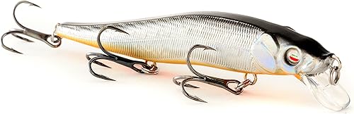 Miniatura 8 de Snappr - Señuelo de natación robótico natural, Mega 4.606 in, luz LED recargable, 1.8 a 5.9 ft de profundidad, cebo de hundimiento lento para bajo,