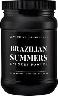 Luxury Laundry Detergent Powder (Brazilian Summers) 32 Oz – Concentrated for Tough Stains and Odors, For All Washing machine types – Gentle on Fabrics