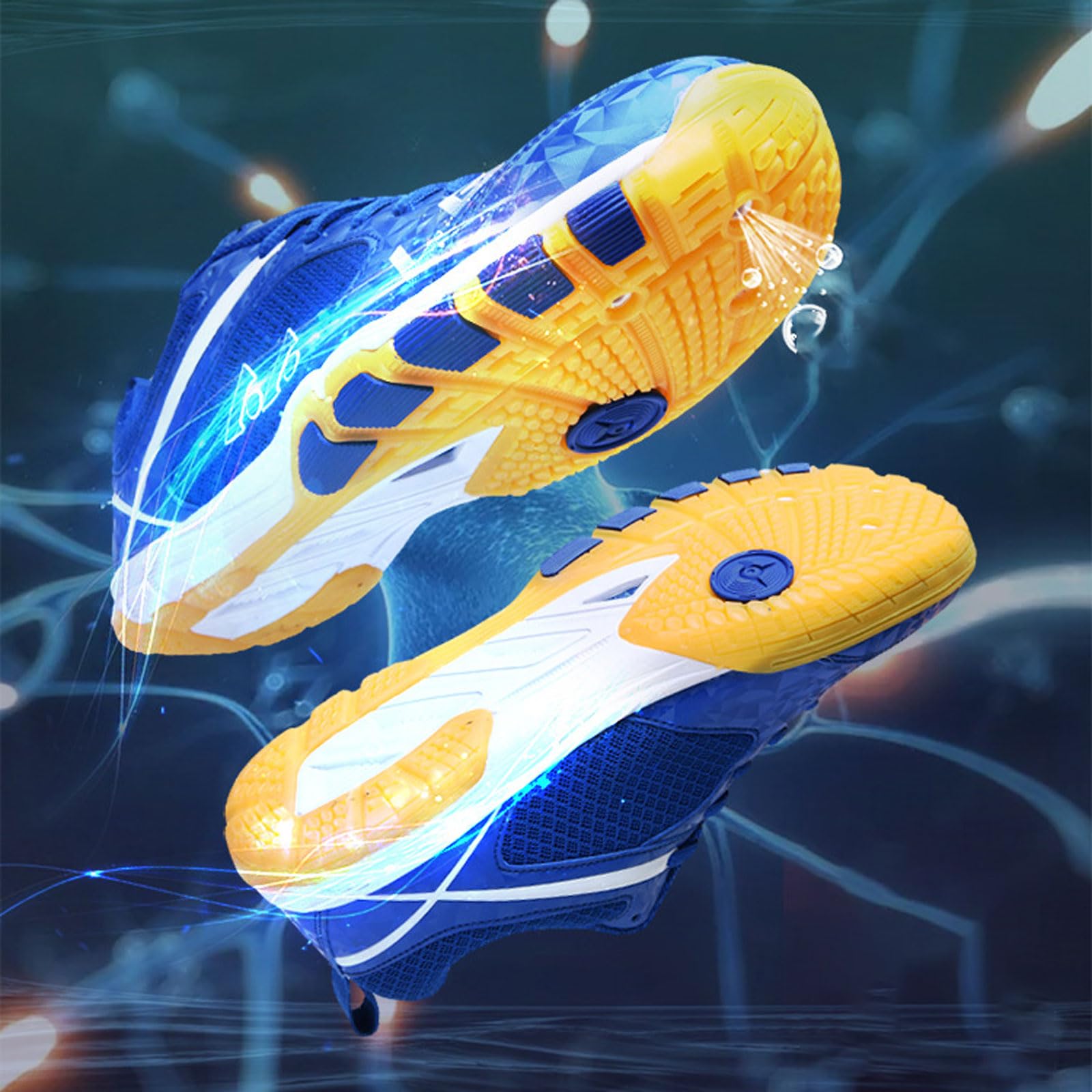 Chaussures de Badminton Tennis de Table,Chaussures de Badminton sans Couture,Chaussures de Squash,Anti-Slip,Légères,Hommes Femmes,pour La Courge De Racquiet,Fitness Training Mode
