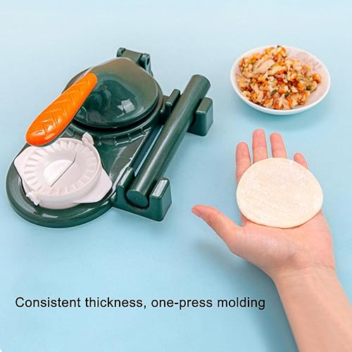 Miniatura 2 de Máquina para hacer dumpling 3 en 1 con rodillo prensador manual de masa para dumpling envoltura de prensa prensador manual de masa prensa de