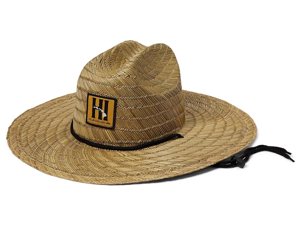 Quiksilver Hi Tapa Pierside Lifeguard Straw Sun Hat (Natural) Traditional Hats INTERNATIONAL SHIPPING