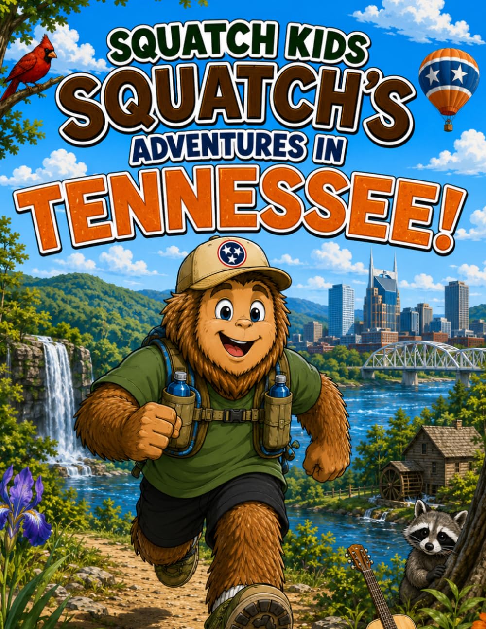 Squatch Kids: Squatch’s Adventures in Tennessee!: A Fun Coloring & Activity Adventure for Kids Exploring Tennessee’s Outdoors, Wildlife, History, and ... (The Squatch Kids 50 States Adventure Series)