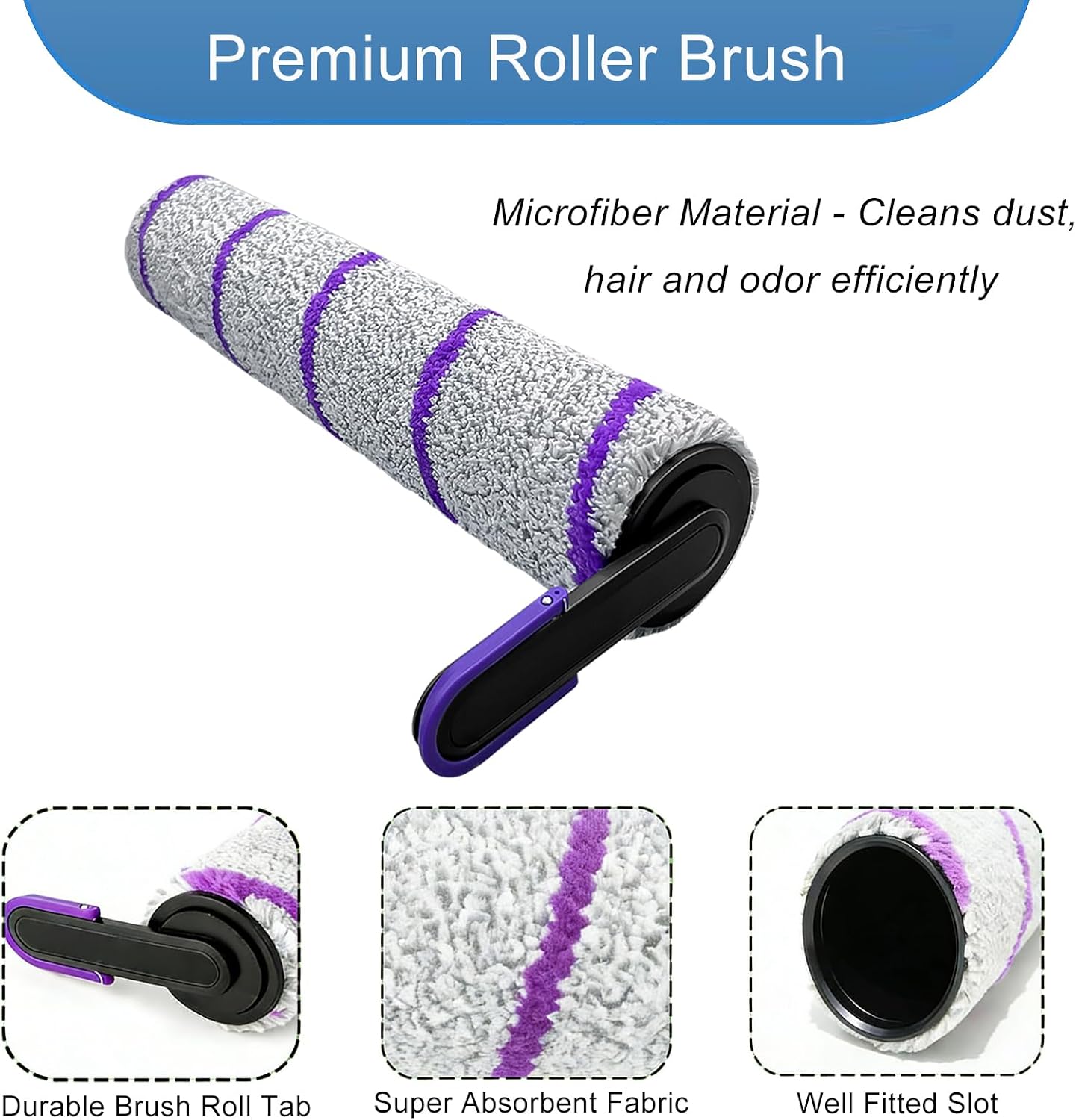 Narwal S20 Pro Replacement Parts, Wet Dry Vacuum Accessories Kit, 3 Brush Rollers, 3 HEPA Filters, 1 Cleaning Brush