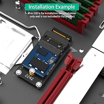 Amazon.co.jp: M.2 2230 ～ 2242 延長アダプタ NGFF B+M キー