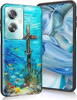 for OnePlus Nord N30 SE Case,Shock-Absorption Flexible Brushed TPU Bumper Cove Soft Rubber Protective Case for OnePlus Nord N30 SE 6.72" 2024,Ship Anchor Cross Sea