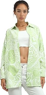 Ravin Womens Summer Fashionable Long Sleeve Shirt - Light Green Modern