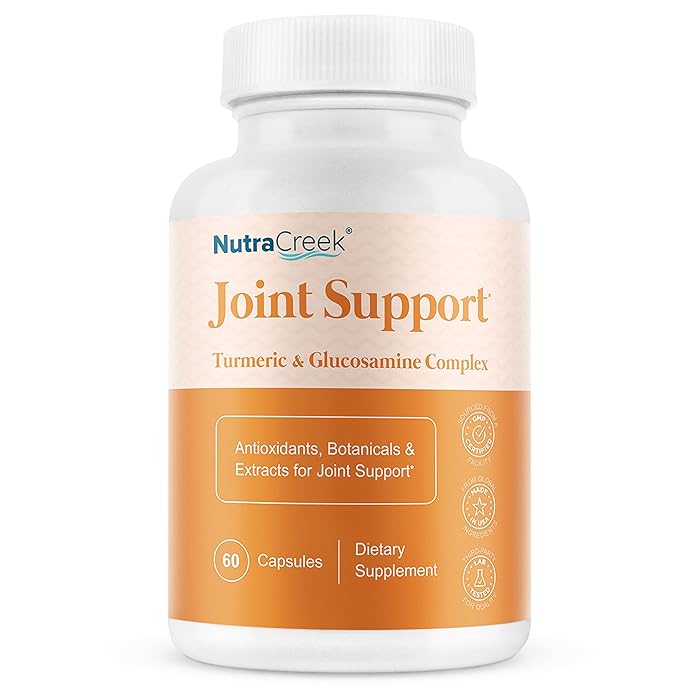 Buy NutraCreek Joint Support Turmeric and Glucosamine Supplement with