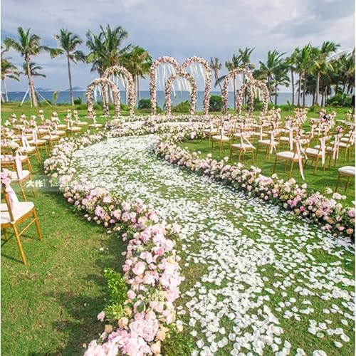 Vista 44 de 1000 pétalos de rosa artificiales para bodas, pétalos de flores, noche romántica para ella/él, compromiso, decoraciones de flores, eventos, fiestas