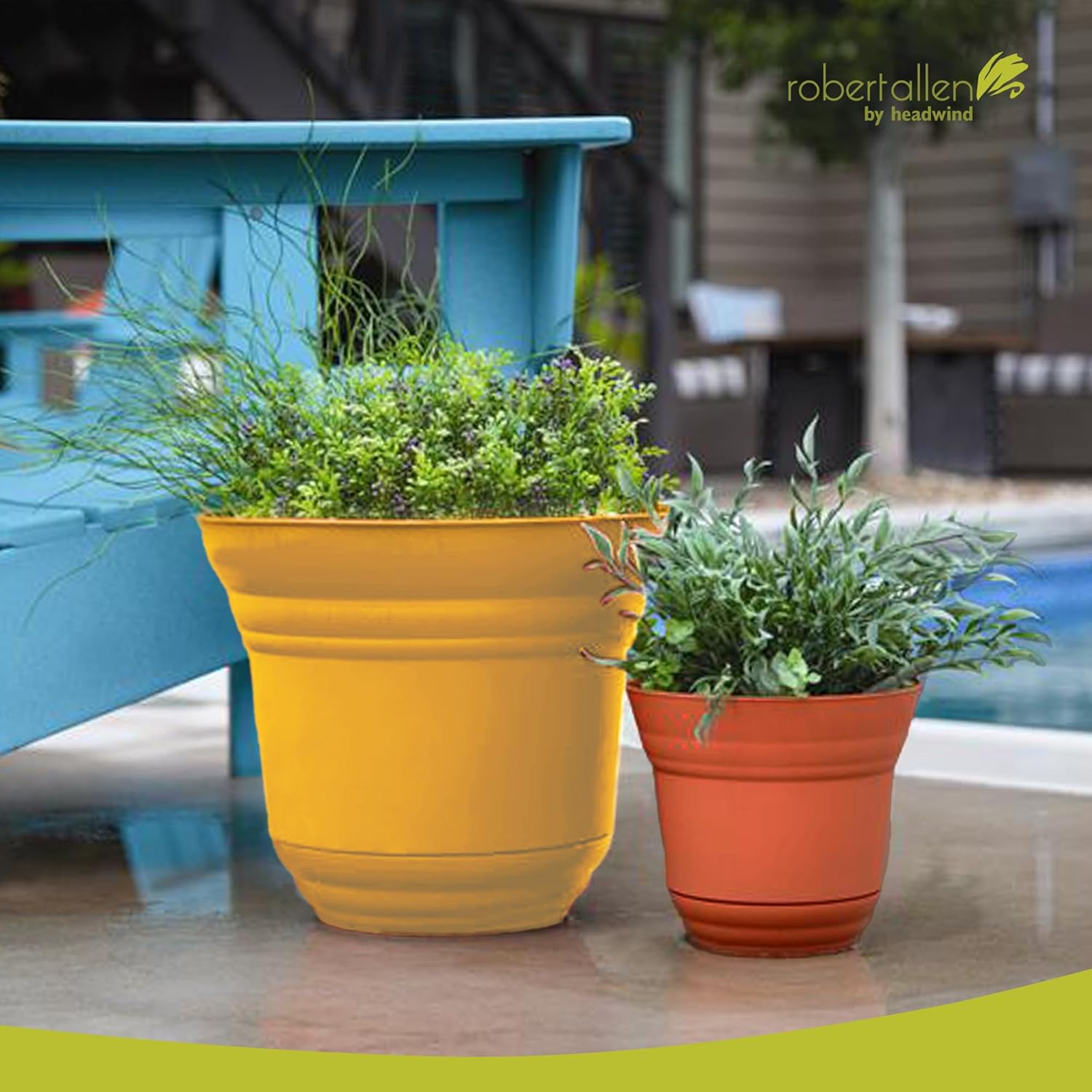 Robert Allen PIM01197 Traverse Flower Pot Planter, 5-Inch, Harvest Color