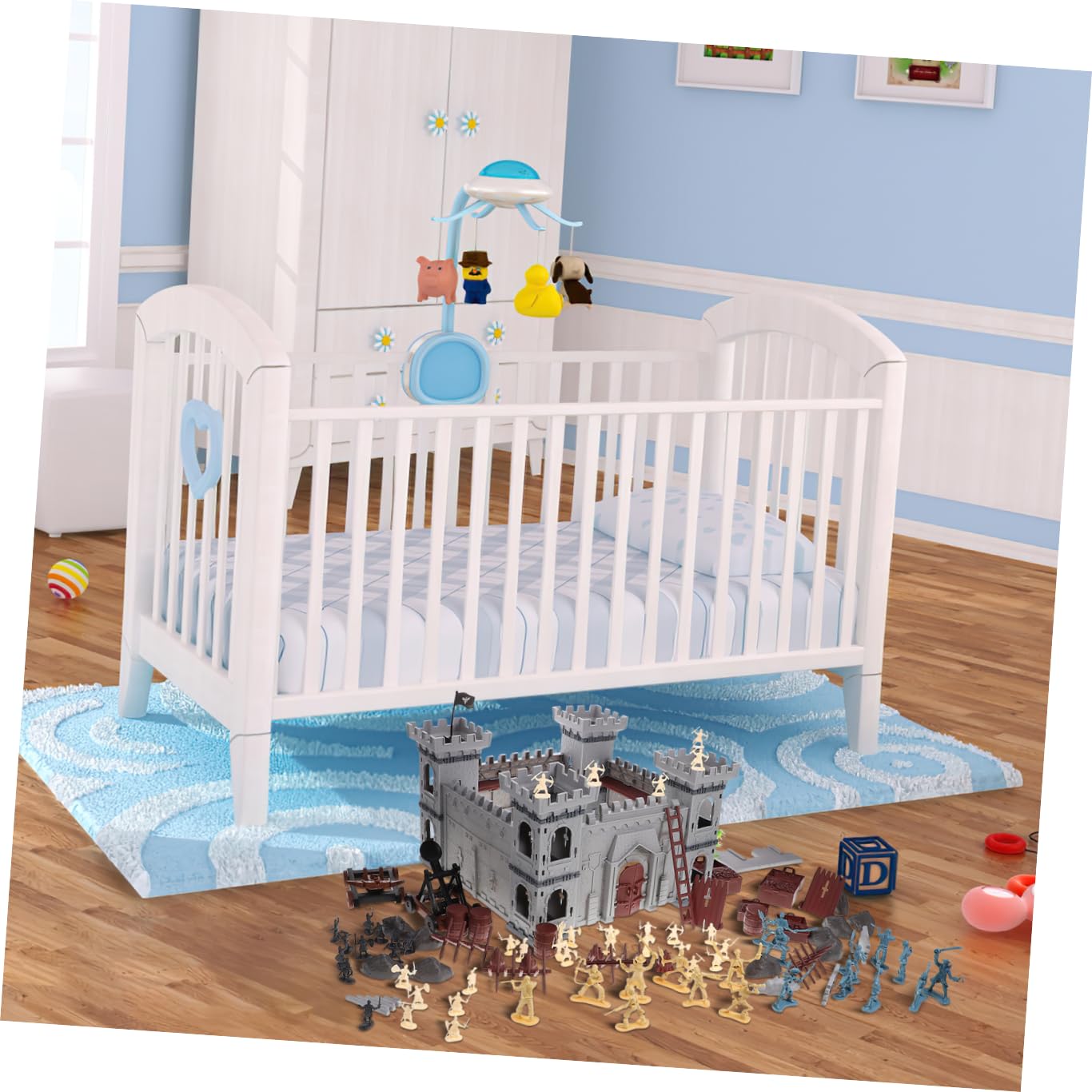 TOYANDONA Set Castello da Assemblare in Plastica, Stile Pirata | Accessori Inclusi, 310 Pezzi Totali, per Gioco e Uso Educativo, Adatto a Ragazzi e Ragazze