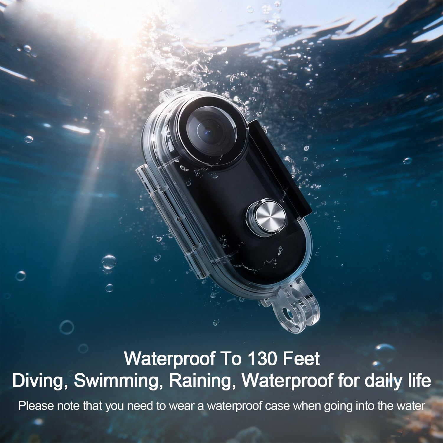 Thumb Action Camera | Mini Wearable Camera POV Magnetic Necklace Ultra Light Thirty Five Gram One Thirty Degree Wide Angle Fisheye Sports Camera Waterproof for Biking Hiking Travel