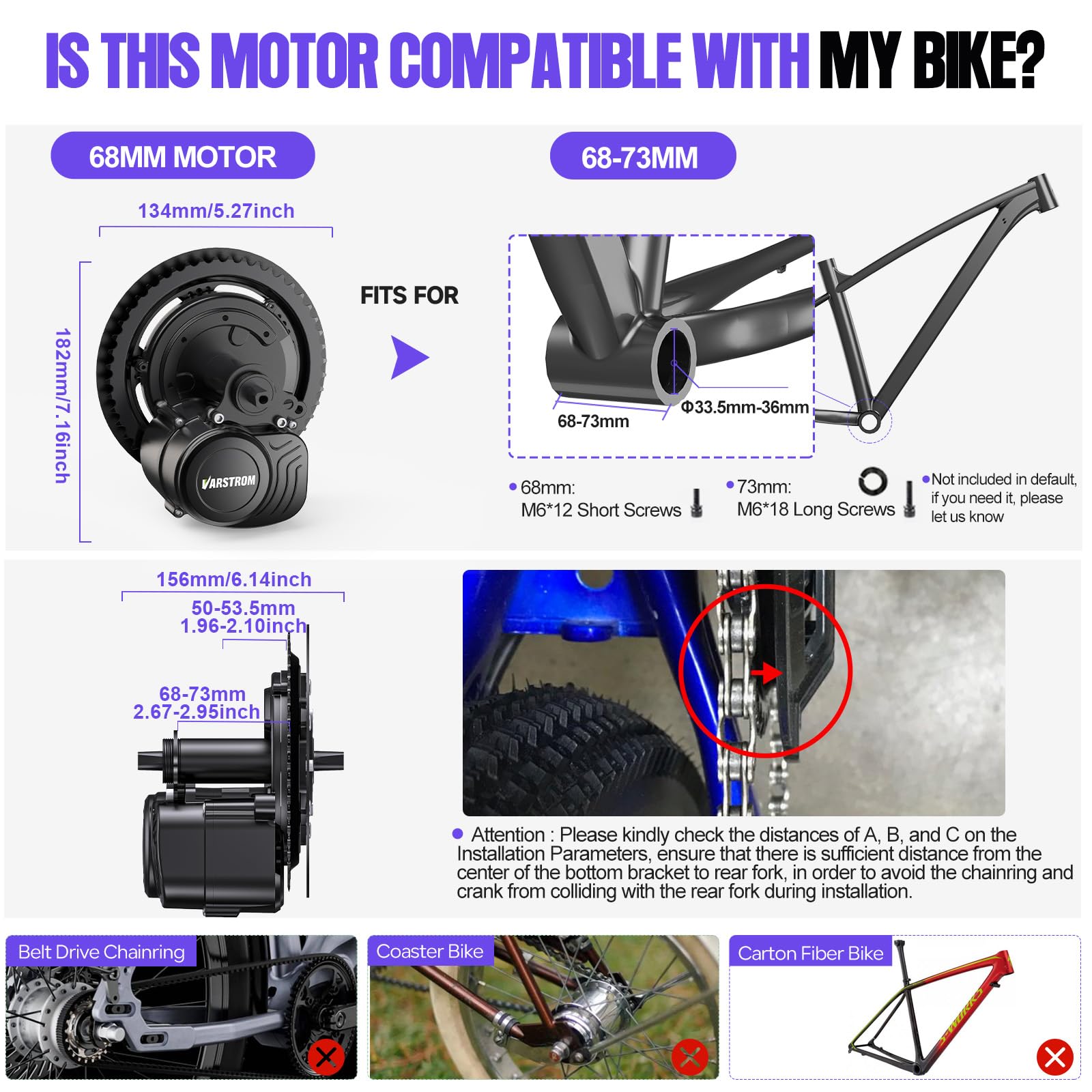Kit Velo Electrique TSDZ-2B Moteur Central 36V 250W avec Batterie et Affichage Optionnels - Moteur Velo Electrique Puissant pour Vélo de Ville et VTT Électrique