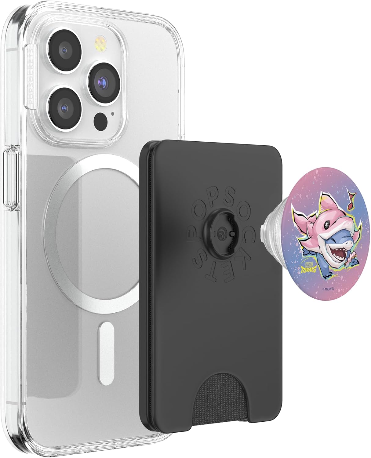 Marvel Rivals Jeff The Land Shark Cute Costume PopSockets PopWallet for MagSafe