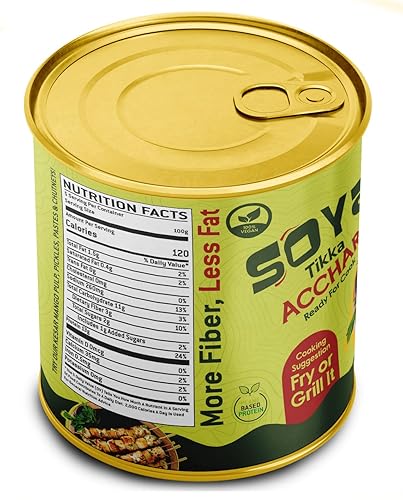 Miniatura 64 de Rani Soya Chaap (proteína a base de plantas) 30 onzas (1.875 libras) 29.98 oz ~ Tapa fácil de abrir Todo natural Vegano Sin colores Sin OMG