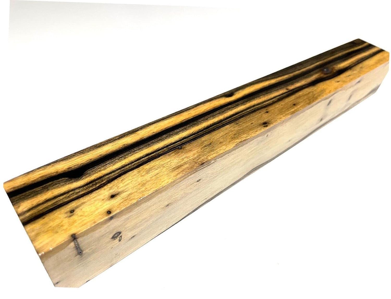 Black and White Ebony Turning Blank 1-1/2" X 1-1/2" X 12" ( B29) Air-Dried Suitable Wood Pieces for Wood Crafts and Projects