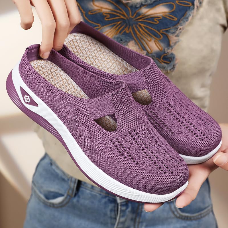 Wide Width Non-Slip Mesh Up Footwear Arch Support Walking Lightweight Orthopedic Sneakers Slip On Nurse Babe Shoes Comfortwear Ortho Shoe Plantar Fasciitis Fashion Sneakers for Women4