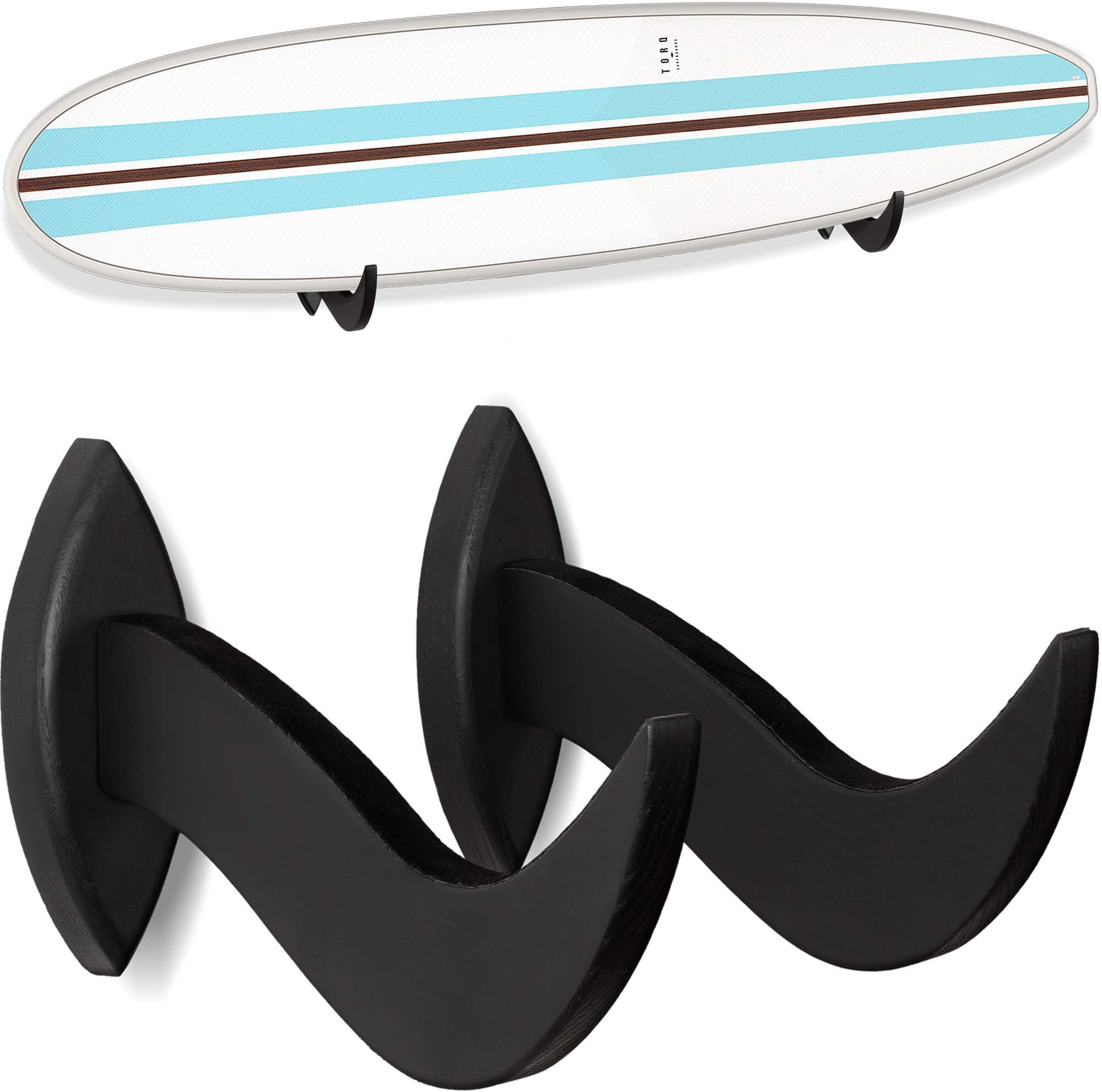 Hang 11 Surfboard Wall Mount - Surf Board Wall Hangers, Surfboard Mount, Beautiful Sustainable Wooden Rack, Perfect to Display Your Board, Surf Racks, Horizontal Hanger, Surfing Accessories