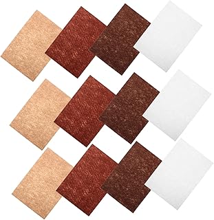 OSALADI 20 Piezas Tela de Fieltro No Tejida Duradera para Manualidades Colores Surtidos Marrón Café y Blanco para Bordado y Proyectos DIY Infantiles