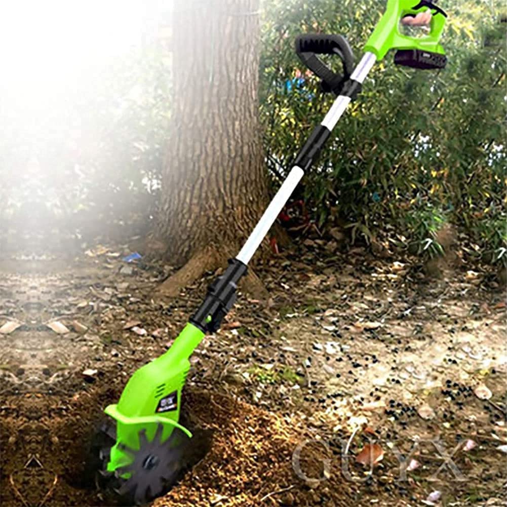 Rotavator inalámbrico de Mano eléctrico, rotavators de cultivador de jardín con batería Recargable de 4000Mah y Cargador