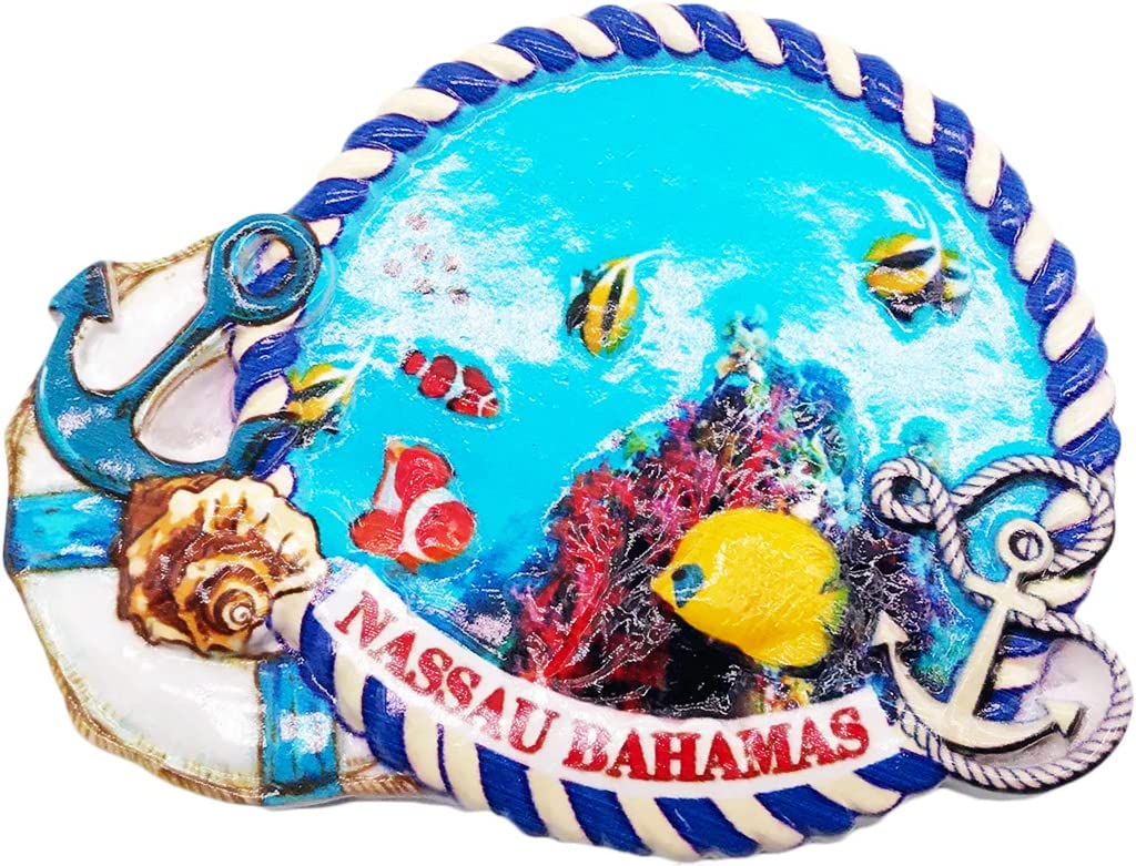 Altko Nassau Bahamas Magnet Fridge Refrigerator Magnet Decoration Sticker Souvenir Resin Crafts Kitchen Whiteboard