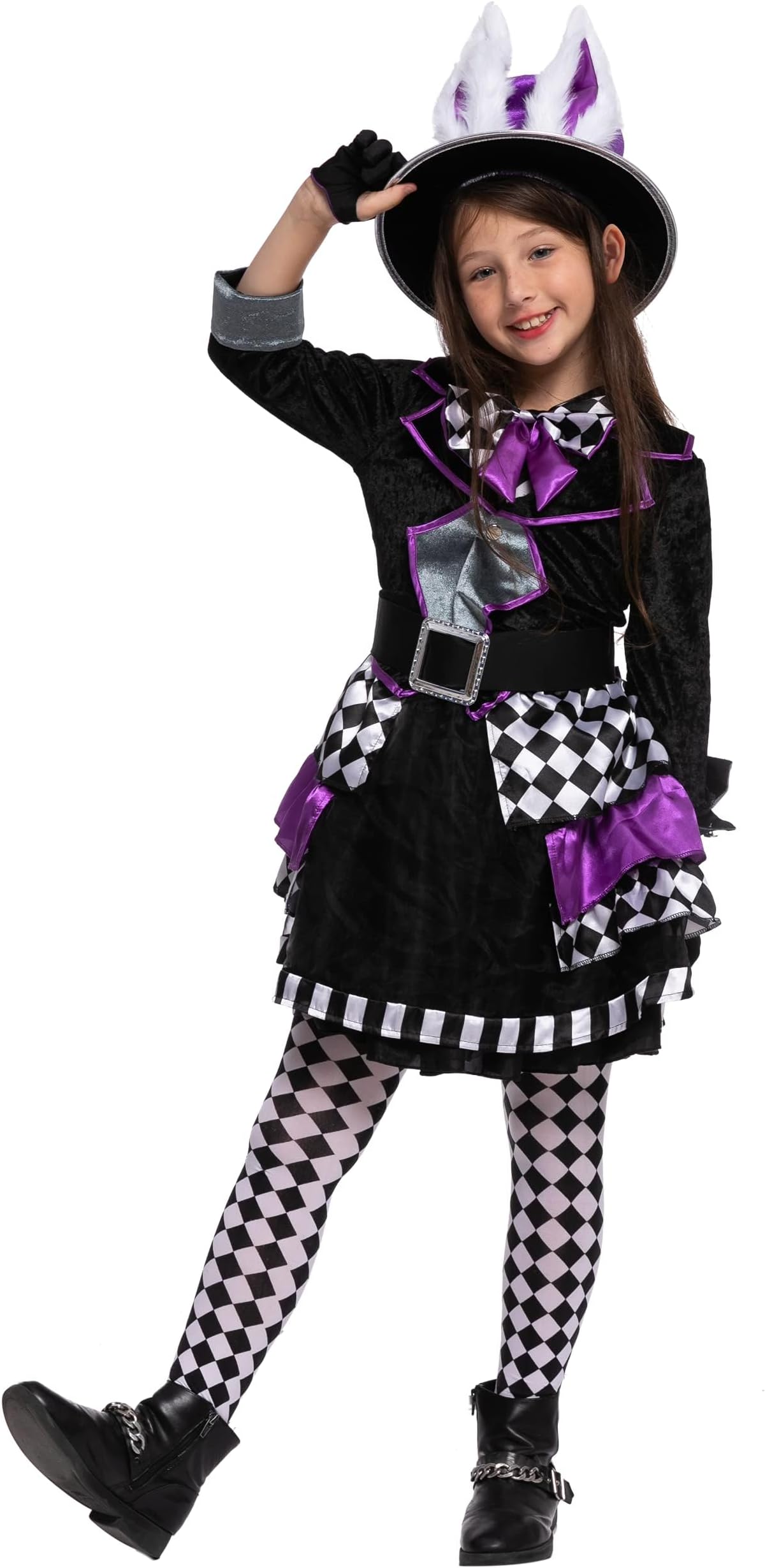 Spooktacular Creations Child Girl Dark Mad hatter costume for Halloween