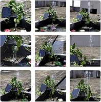 Anself Napelemes Kerti Tószivattyú 2,5W - 150L/óra Vízhozam, Kefe Nélküli Motor, Klasszikus Dizájn, Kültéri Vízkeringető Szökőkúthoz 7
