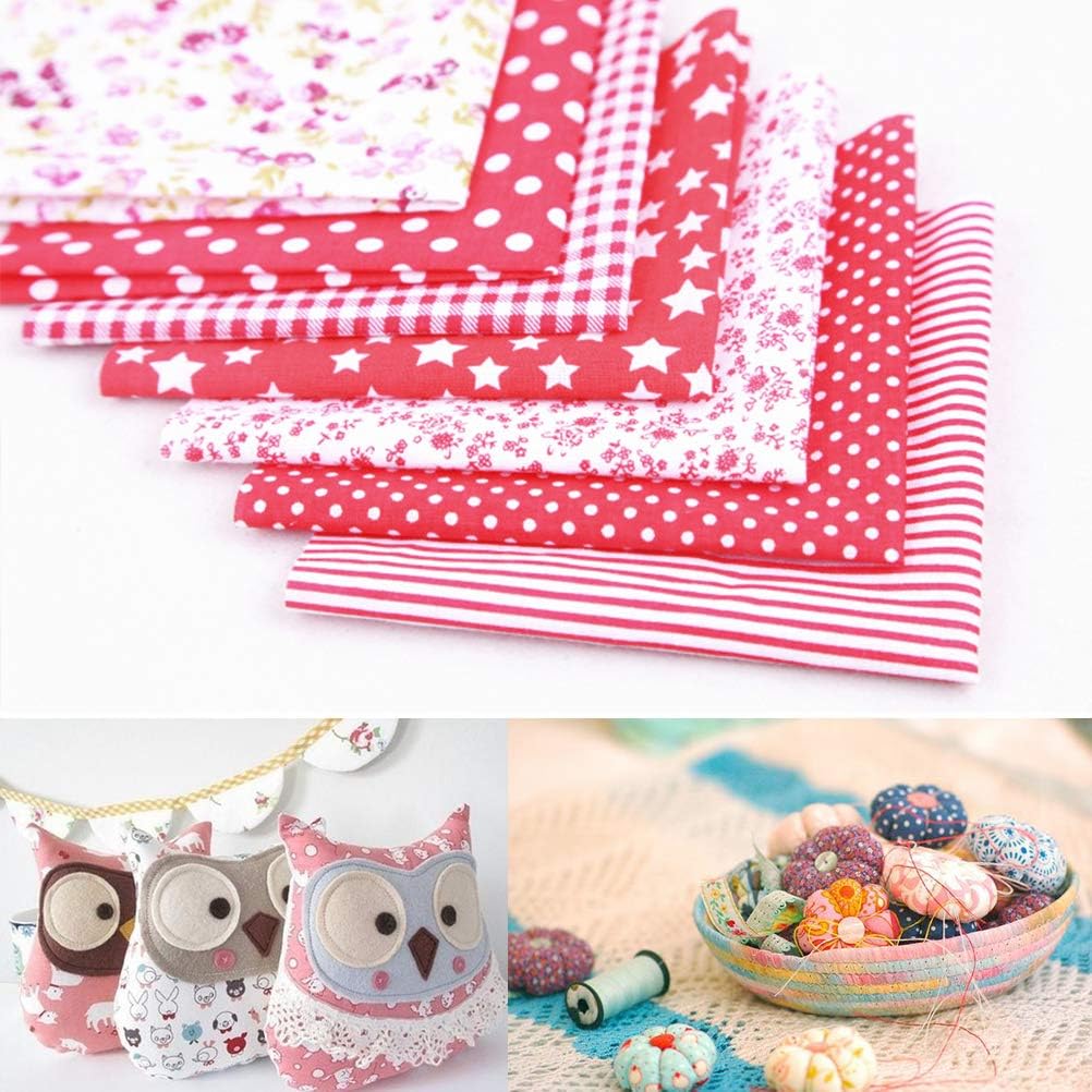 100 PCS Cotton Craft Fabric Bundle Squares Patchwork Lint Different Designs 4 X 4 inches (10cm x 10cm) for DIY Sewing Quilting Scrapbooking Pieces 4×4in Assorted Printed