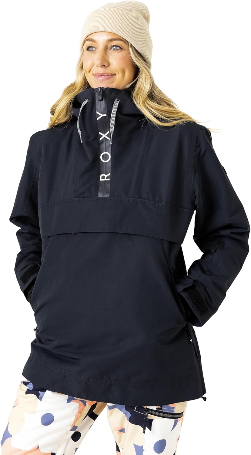 Roxy womens Shelter Snowboard Jacket – 10k Waterproof Insulated Ski Jacket, Pfas-free, Hydrosmart Collar