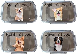 Personalized Dog Food Storage Can Keep Fresh & Moisture-Proof Custom Day...