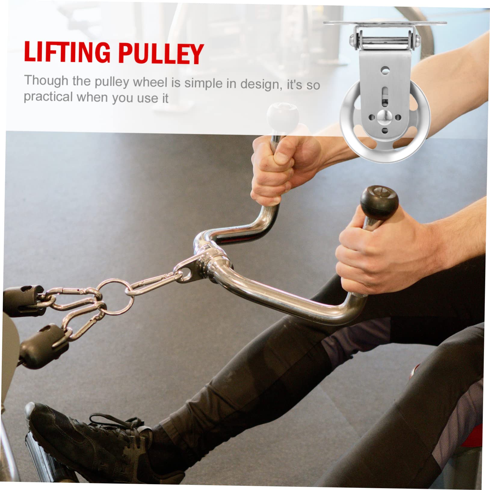 1pezzi Bearing Pulley Alluminio per Attrezzature Fitness Puleggia per Allenamento Casa Accessori per Bodybuilding Ruota Rotante per Design Professionale e Pratico
