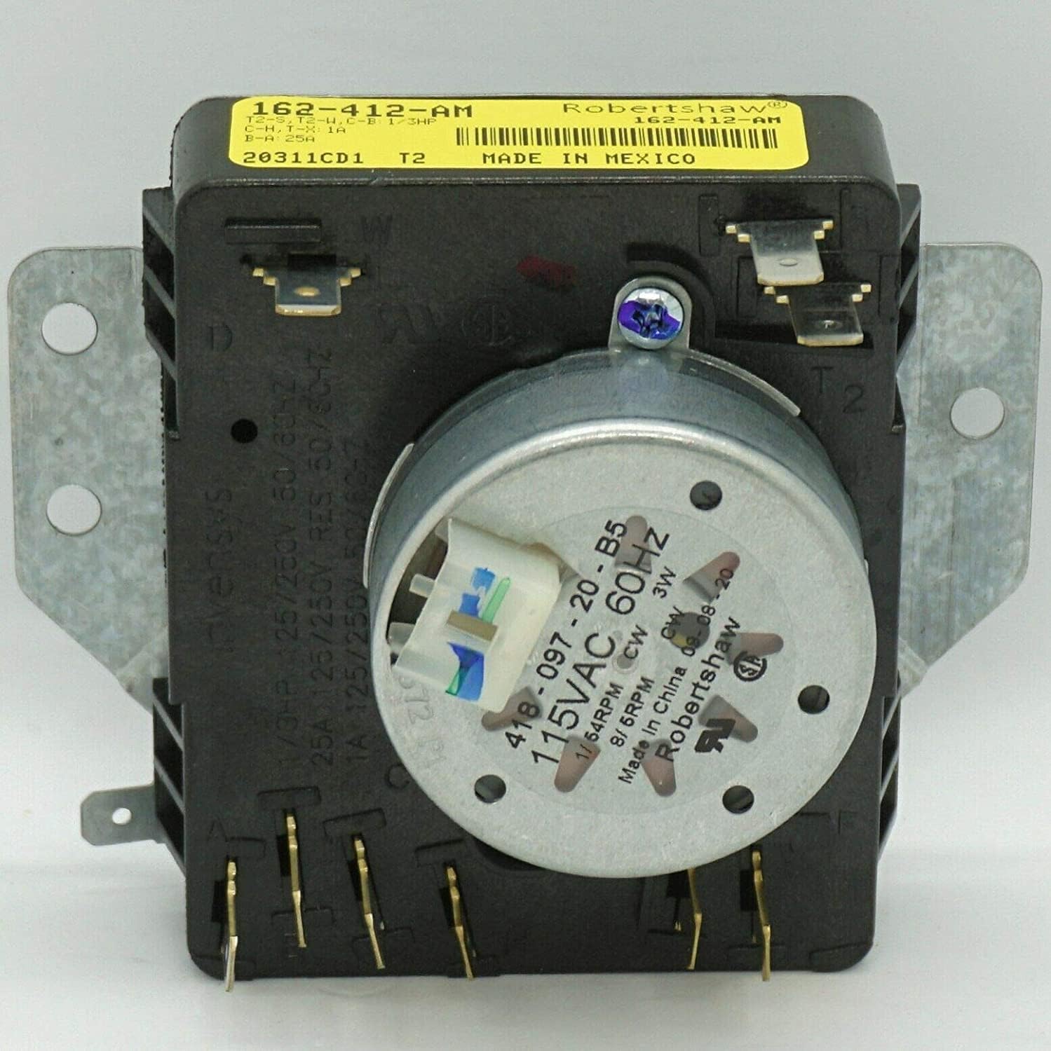 AZH Dryer Timer Replacement For Maytag MEDX500BW1 MEDX655DW0 MEDX655DW1 MGDX500BW1 MGDX500BW2 MGDX655DW0 MGDX655DW1 MGDX655DW2 YMEDX500BW1 Dryer