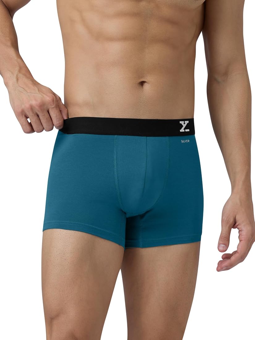 Buy XYXX Men Cotton Modal Trunk, Regular Fit, Solid, Pack of 5