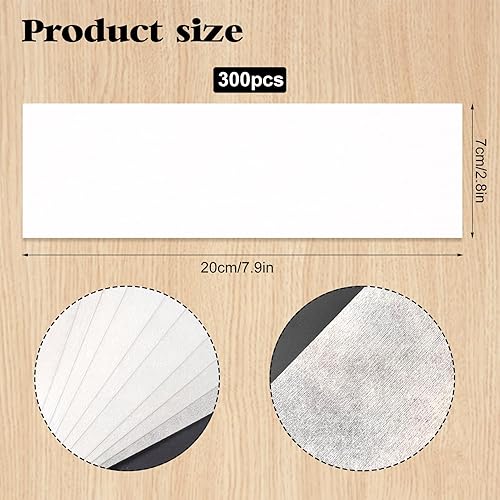 Miniatura 2 de 300 tiras de cera no tejidas para depilación corporal y facial, tiras de depilación facial, depilación facial, bikini, papel para mujeres, hombres,