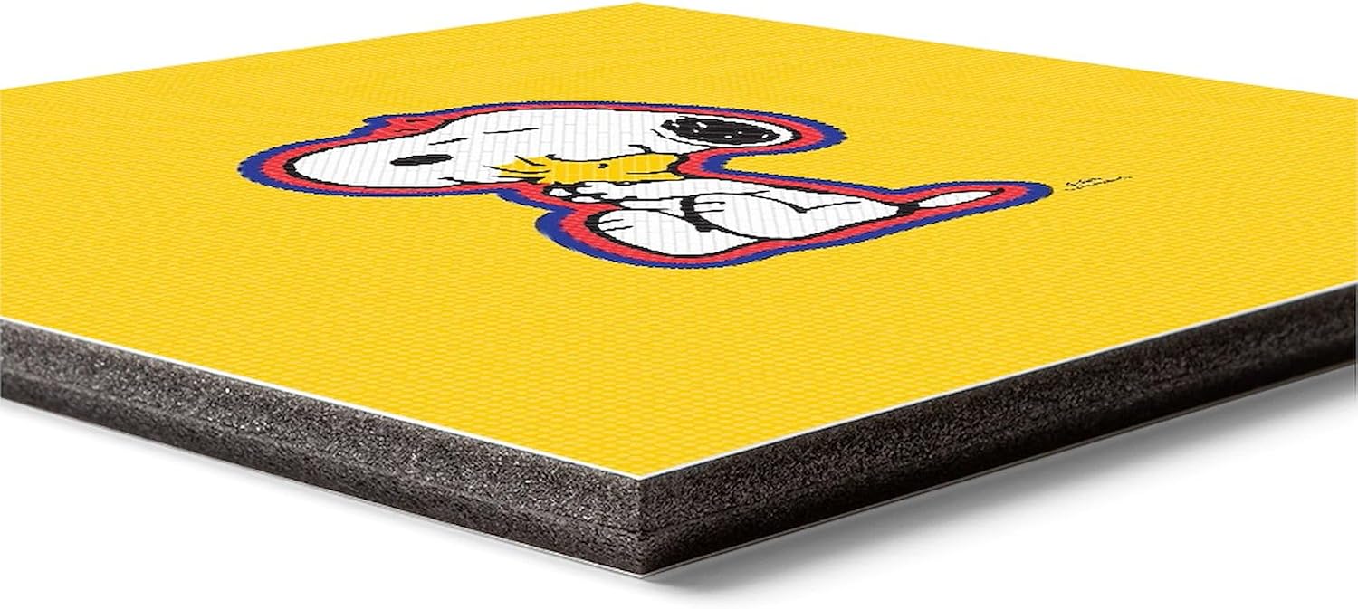 CafePress Peanuts Flair Snoopy Photo Wall Tile, Matte Finish, 8"x8"