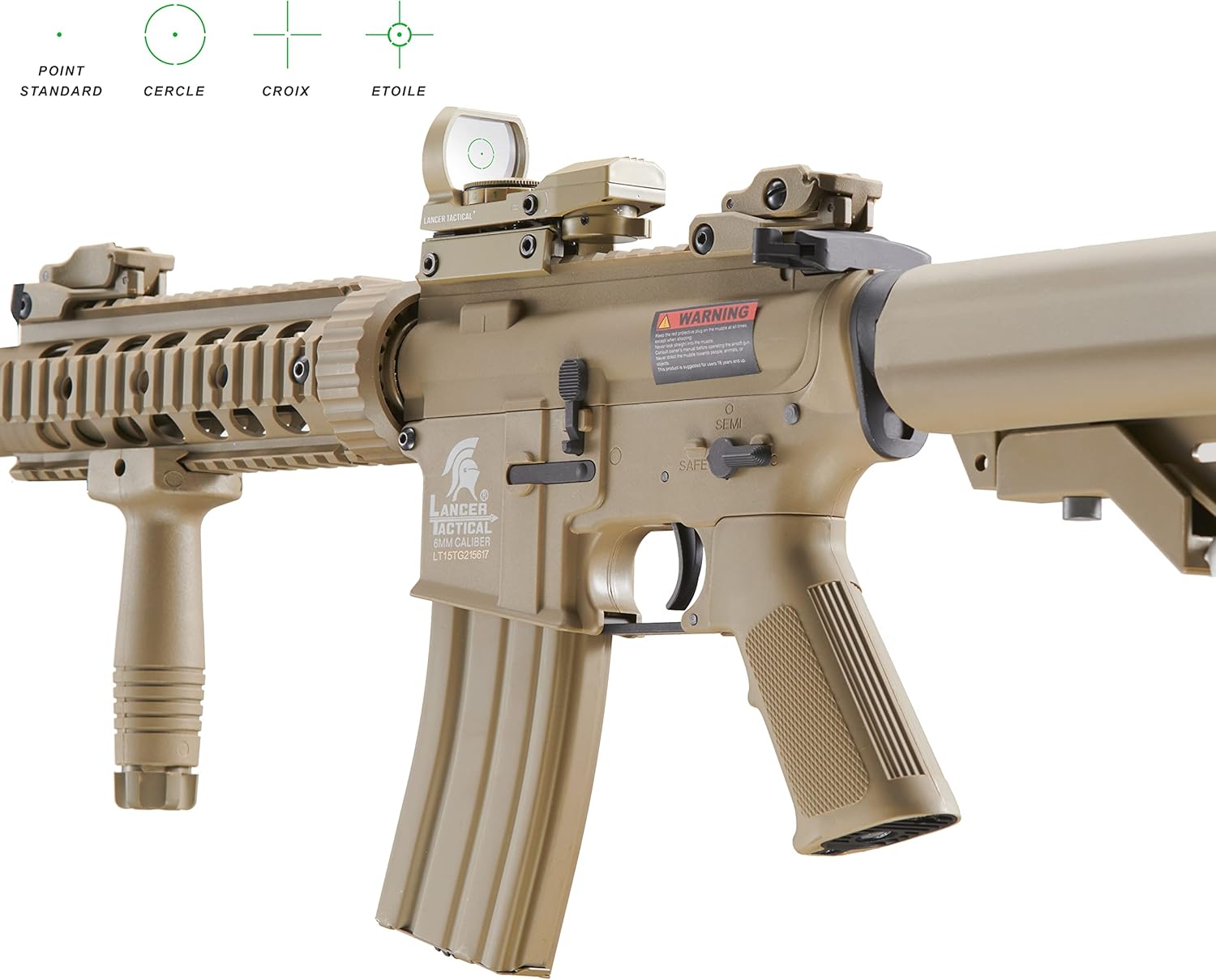 Extra 300 Round Airsoft Magazine & Extra 5100 Rounds 0.20g BBS - Lancer Tactical Gen 2 Airsoft Rifle SD M4 GEN 2 Polymer