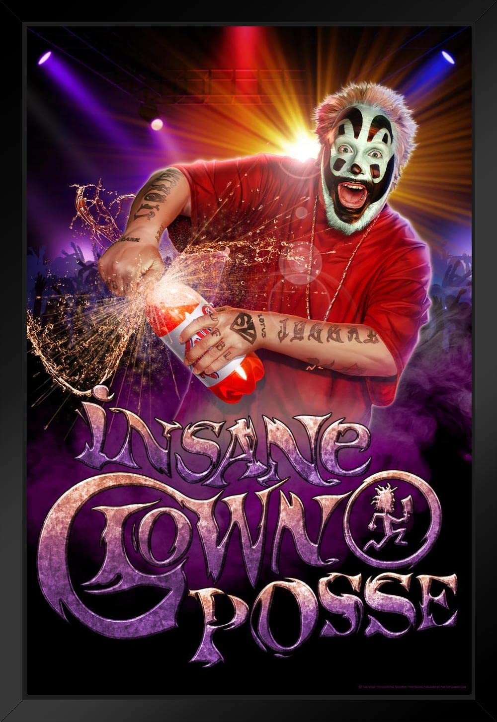 Amazon.com: Violent J Faygo ICP Insane Clown Posse Music Band Tom Wood  Fantasy Cool Wall Decor Art Print Black Wood Framed Poster 14x20